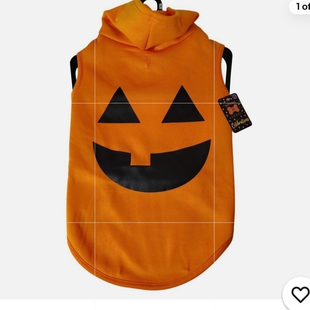 Halloween Pumpkin Dog Costume - Orange